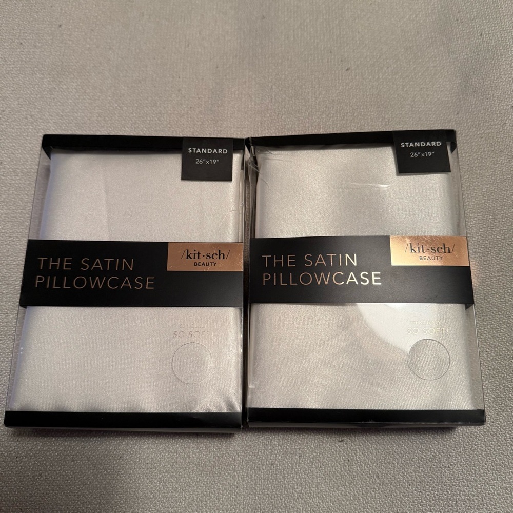 Kitsch Satin Pillowcase Set - White